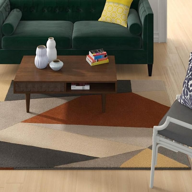 Oreca Geometric Hand Tufted Carpet & Rug