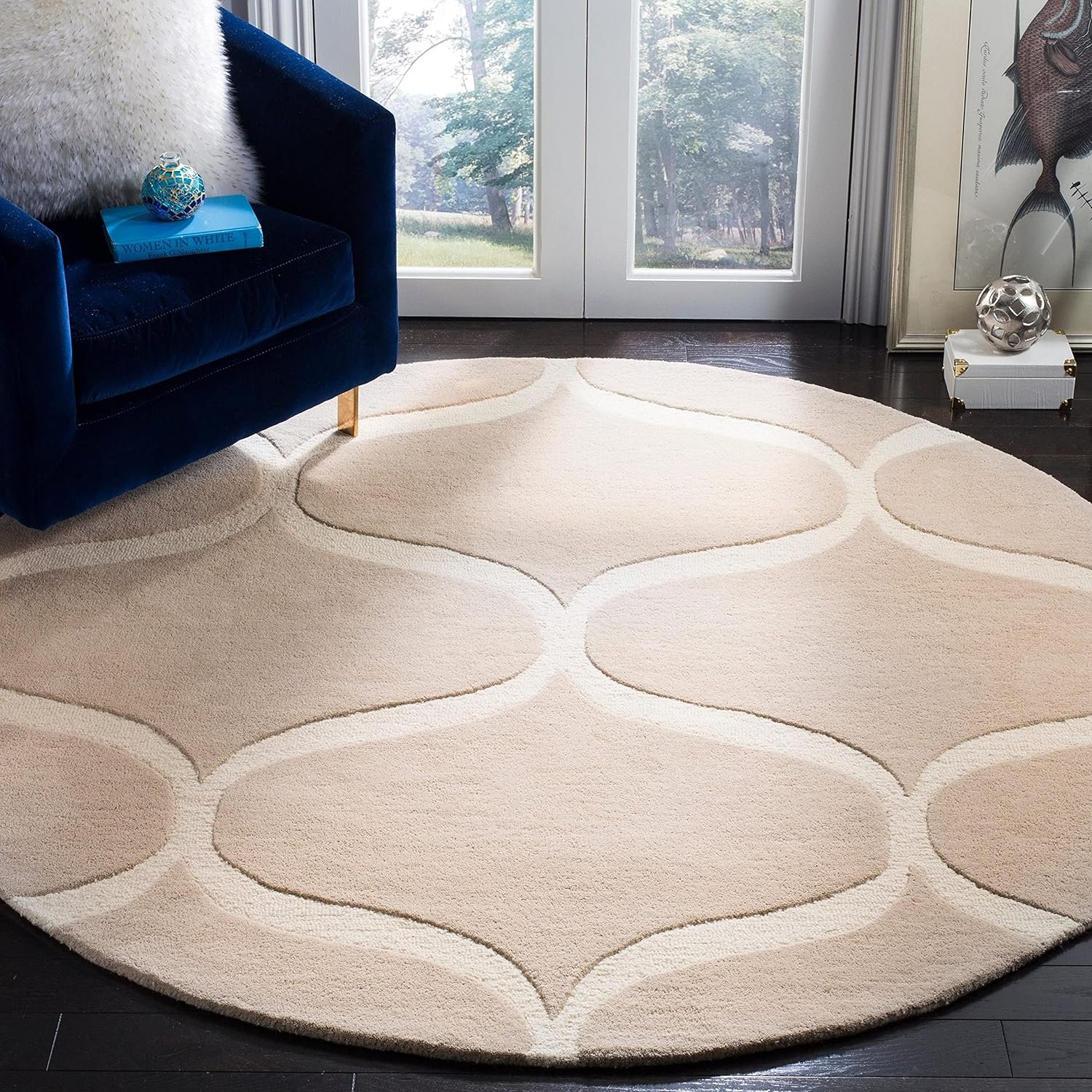 Cozyzine Round Hand Tufted Carpet & Rug